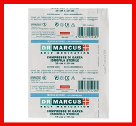 Compresse di Garza Idrofila Sterile Dr Marcus