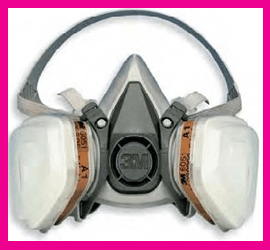 Semimaschera Gas Vapori Polveri 3M 6000