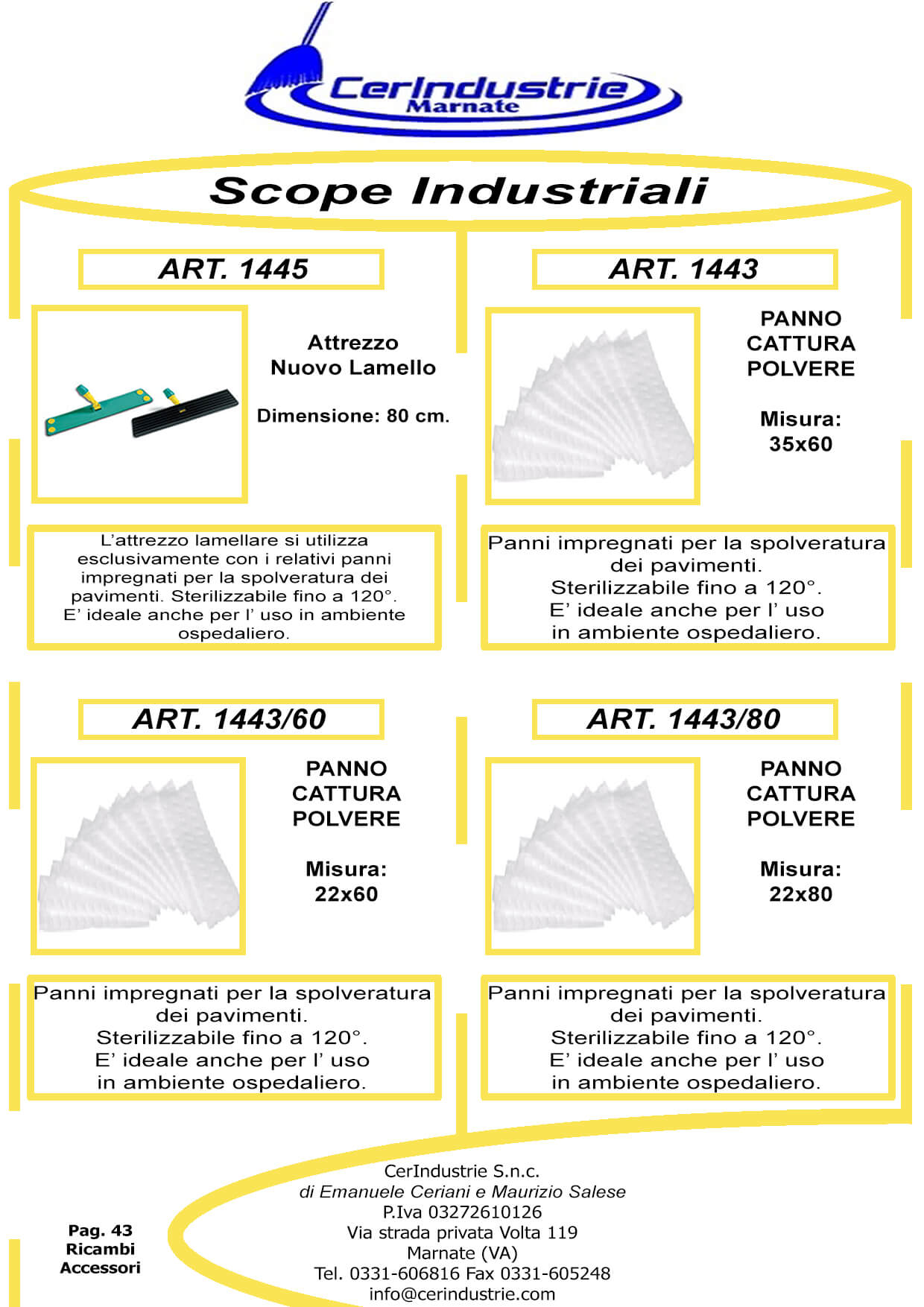 Ricambi e Accessori Scope Industriali